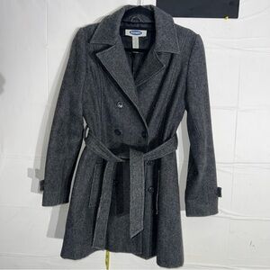 Old Navy wool like dark grey/charcoal coat